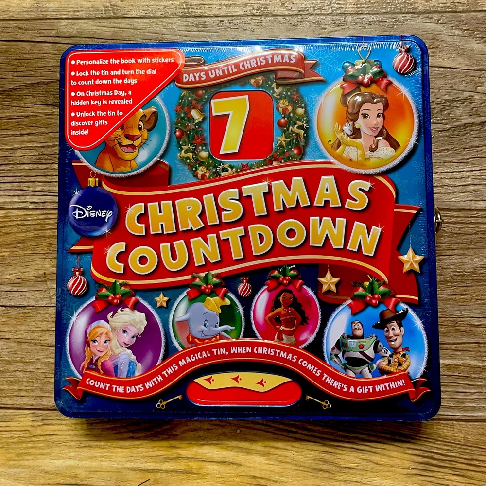 Christmas 7 Day Countdown Book Tin